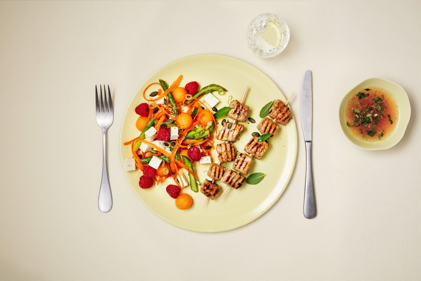 Brochettes de veau marinées