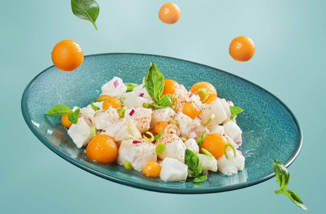 Ceviche de Maigre au Melon du Haut-Poitou IGP