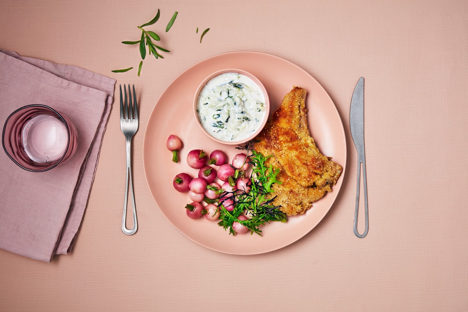Côte de veau panée