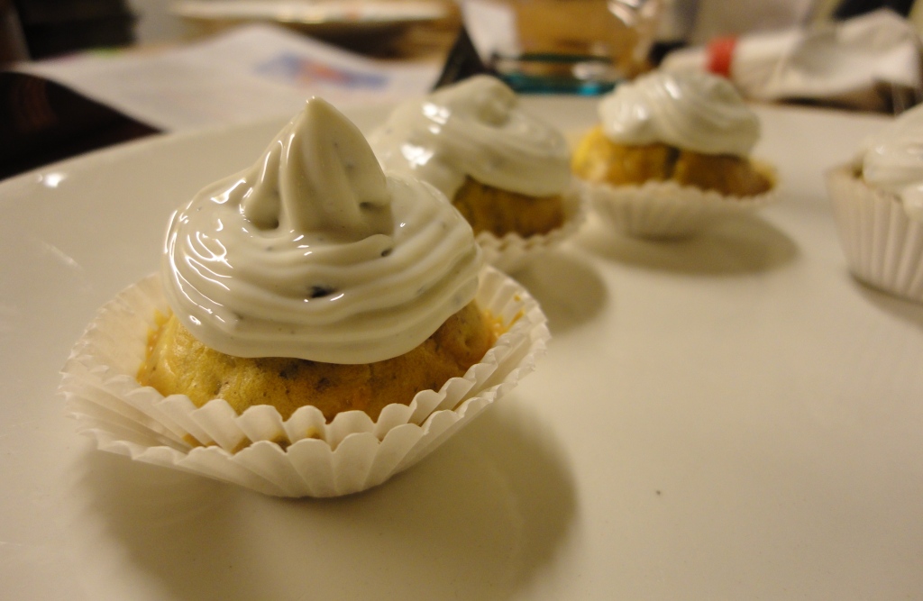 Cupcakes aux Noix du Périgord et Roquefort