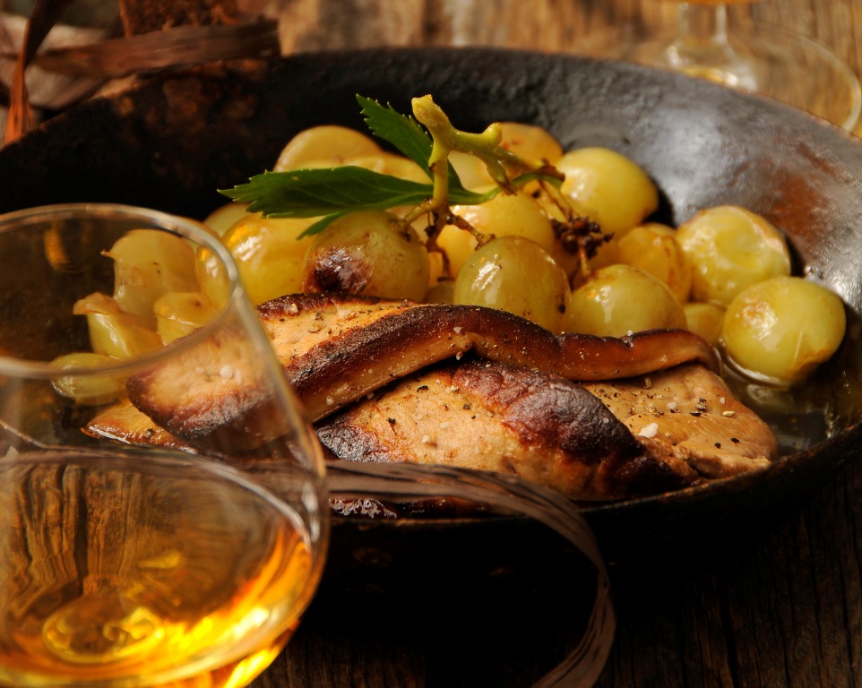 Foie Gras de canard du Sud Ouest aux raisins et à l’Armagnac