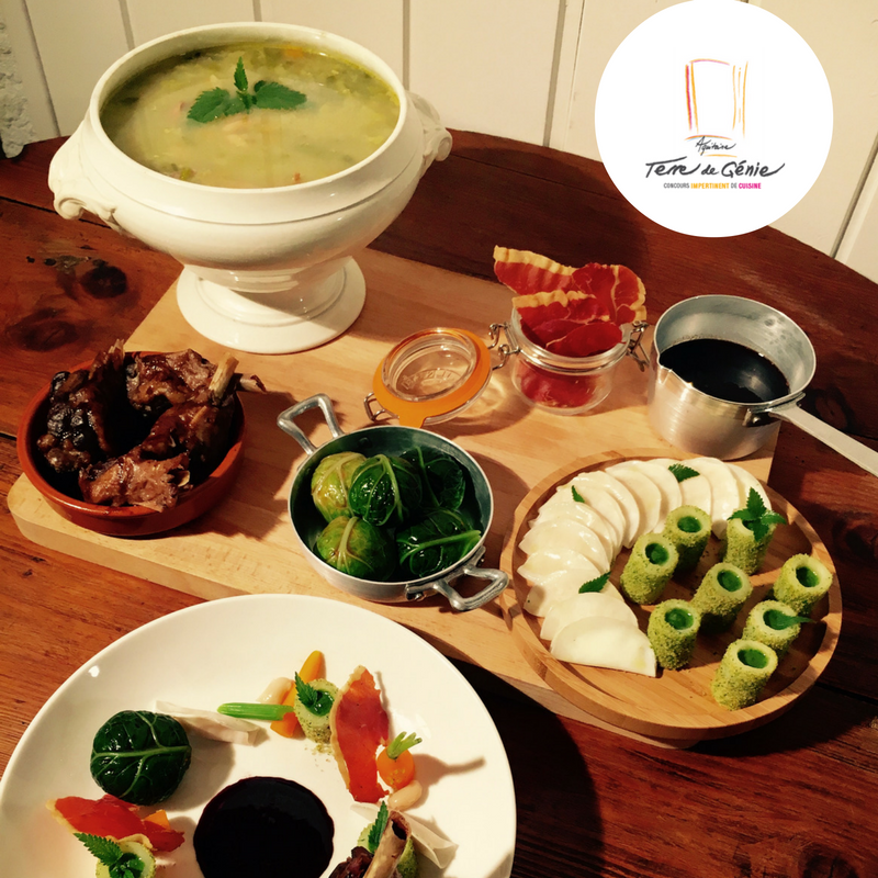 Garbure nouvelle, terminée comme un Chabrot