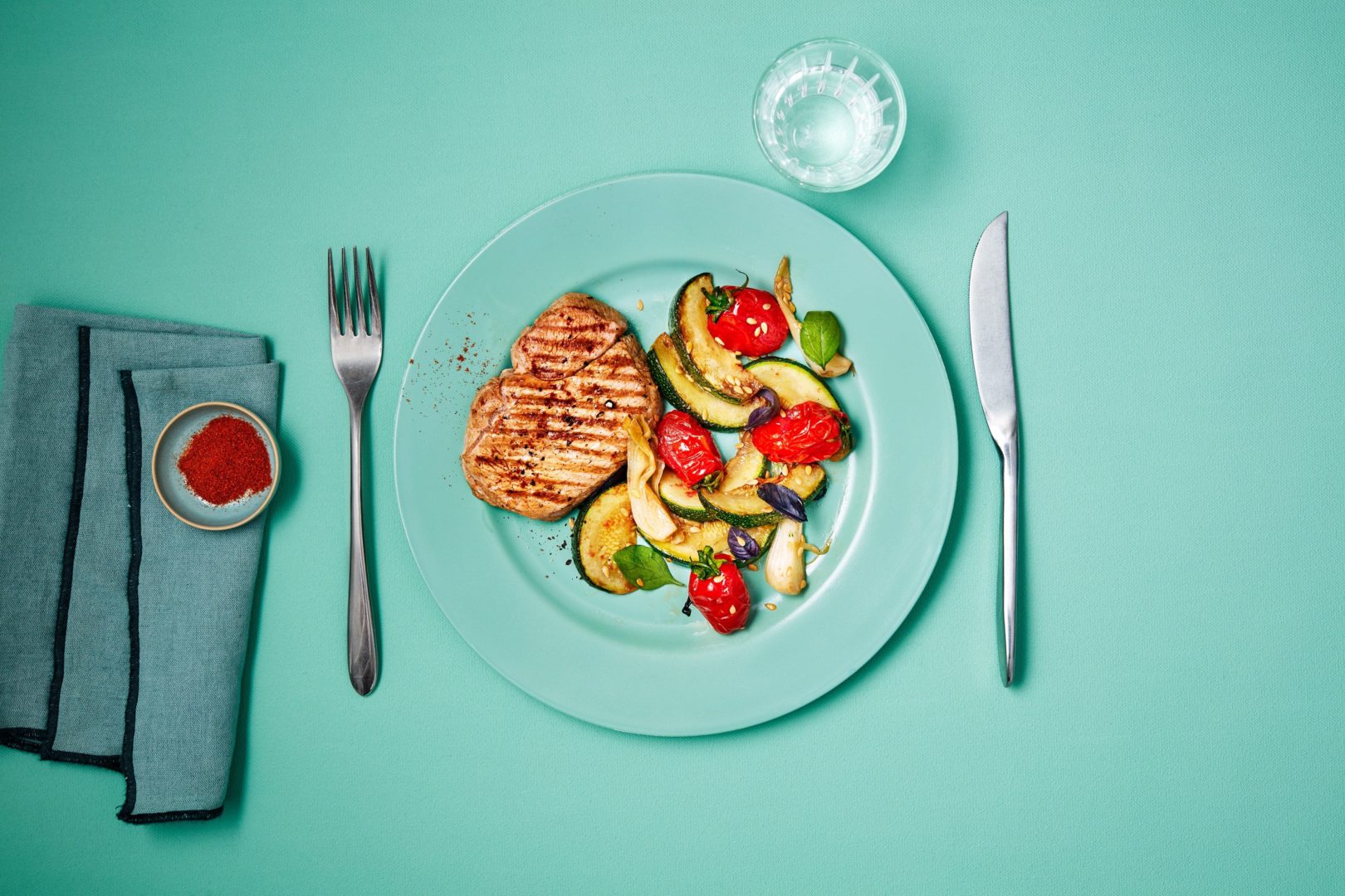 Grillade de veau marinée