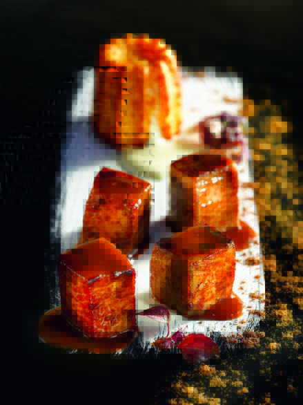 Longe de veau sous la mère cuite en basse température aux épices de pain d’épice