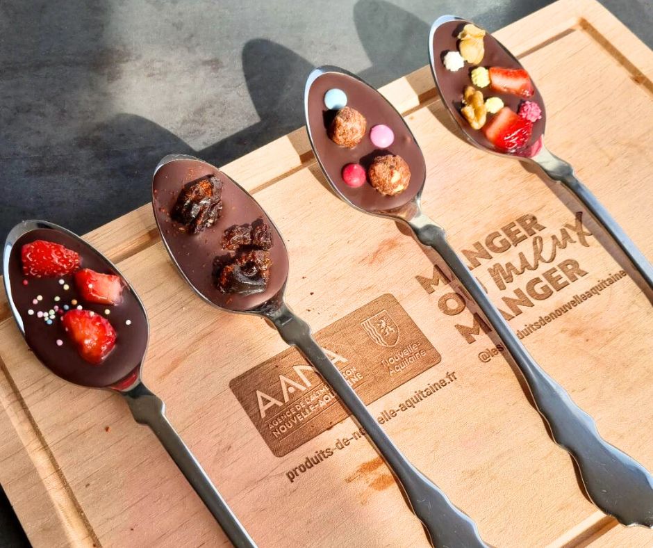 Oeufs de Pâques aux toppings de Nouvelle-Aquitaine