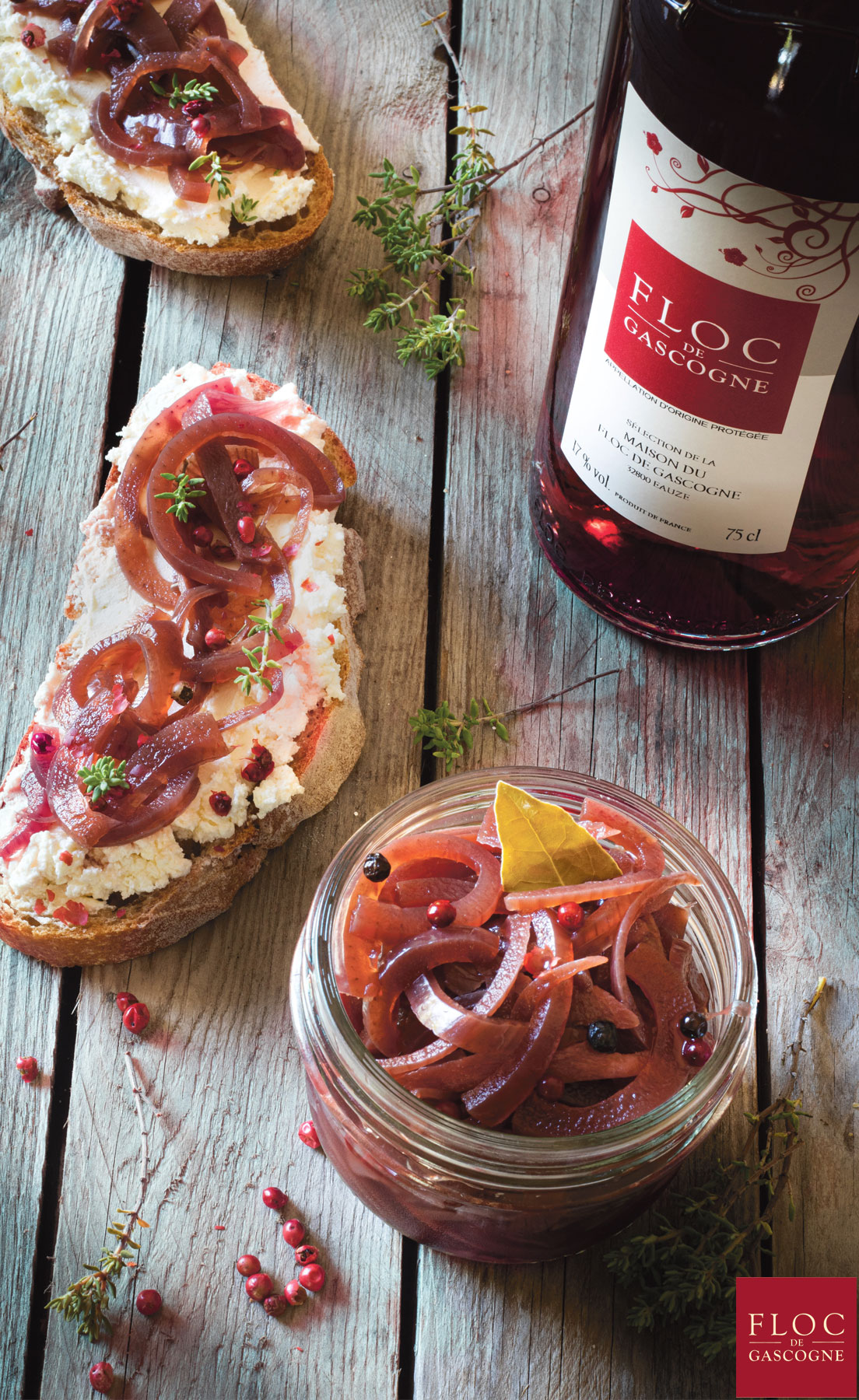 Pickles d’oignon au Floc-de-Gascogne