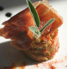 Piperade au Piment d’Espelette et Jambon de Bayonne