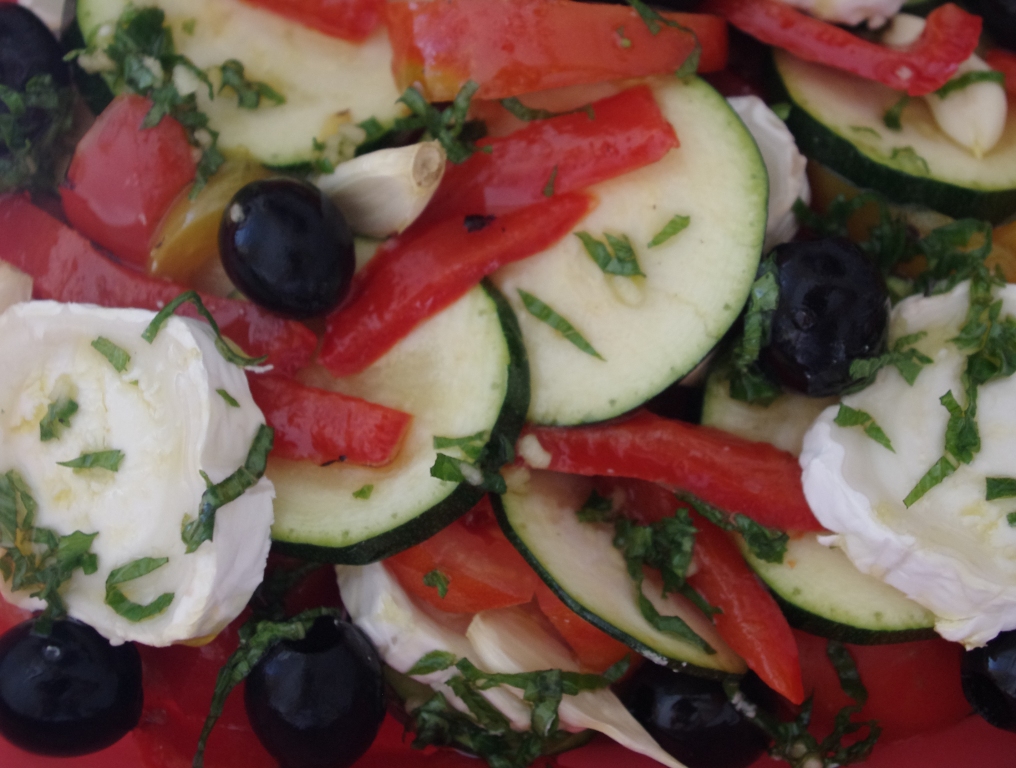 Tian aux légumes d’été et au chèvre